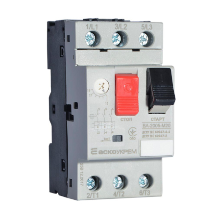 Автоматический выключатель защиты двигателя АСКО-УКРЕМ ВА-2005 М20, 13-18А, A0010050008