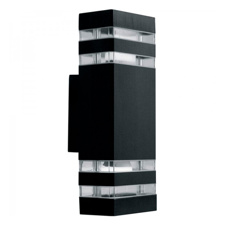 Світильник настінний FERON DH0807, 230V, 2хE27, чорний - 1