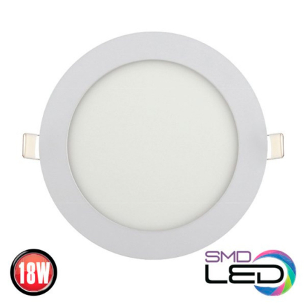 Світильник світлодіодний HOROZ Electric SLIM-18, SMD, 18W, 6400К, 1170Lm, коло, Ø225мм, 056-003-0018-040 - 1