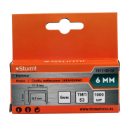 Скобы для степлера STURM, 6 мм, тип 53, 1071-02-06