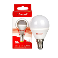 Лампа світлодіодна Lezard 5 Вт, 4200K, E14, 220 В, A45