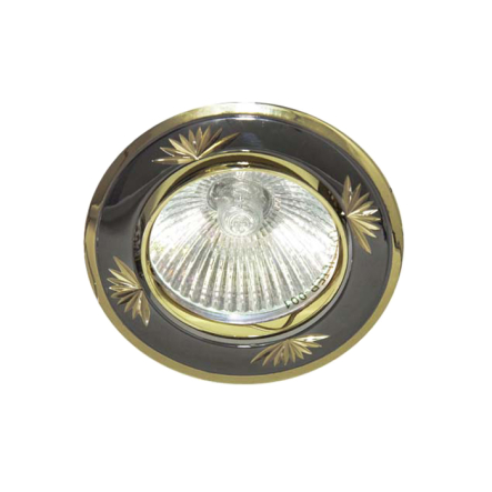 Светильник точечный Feron DL246, MR16, GU5.3, 50W, черный металлик/золото - 1