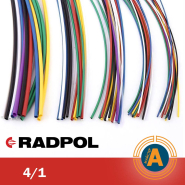 Трубка термоусаджувальна RADPOL, RCH1 4/1Х1-К червона