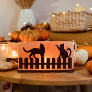 Соляний світильник «Коти на паркані» 2кг