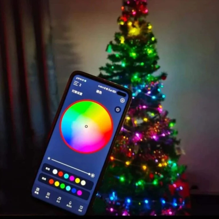 Гирлянда LED лента умная RGB 10м от USB+ пульт, Роса, IP67