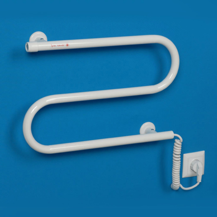 Полотенцесушитель электрический Змейка плюс правая 50вт 380*480*75 - 1