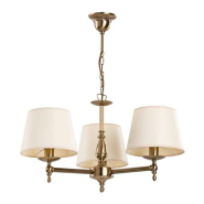 Люстра ALFA 16074 ROKSANA 3хE27х60W, D 64 см, H 61 см, бежевый