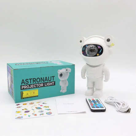 Ночник с пультом и проекцией звёздного неба от USB, с пультом, Космонавт