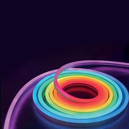 Стрічка неонова LED HOROZ CAPITAL-10, RGB, 6W/м, 220V/5V, IP65, 39х39, 30 led/м, 10м - 1