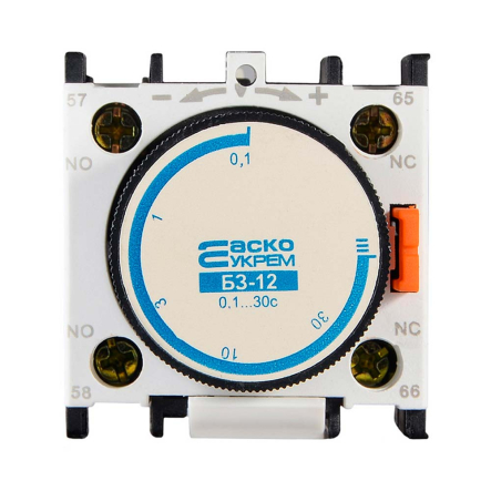 Блок задержки АСКО-УКРЕМ БЗ-12 (0,1-30 сек при выключении) (LA3-DR2), A0040050002