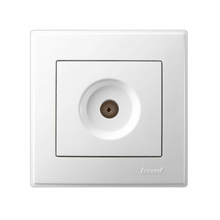 Розетка Lezard LESYA ТВ проходная, белая, 705-0202-129 - 1