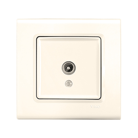 Розетка TV VIKO LINNERA, 90401010, крем - 1