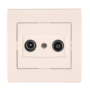 Розетка кінцева TV/R Schneider Electric Anya, кремова, AYA3300323