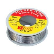 Припій олов'яно-свинцевий ПОС-60, діам.-1,5 мм, 100гр. на котушці