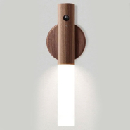 Настінний LED ліхтарик з магнітним / Акумуляторний міні ліхтар з датчиком руху W-52, коричневий