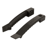 Кабельний затискач під дюбель (саморіз) РA 135мм, чорний (10шт) на 8 проводів