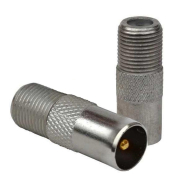 Штекер телевізійний TV-гн.ант.F, корпус металевий, gold pin