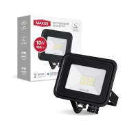 Прожектор LED MAXUS FL-04 sensor, 10W, 5000K, IP65, 1-MFL-04-1050s