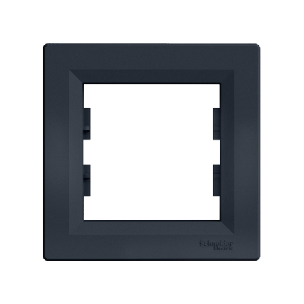 Рамка 1-постовая Schneider Electric ASFORA, антрацит, EPH5800171 - 1