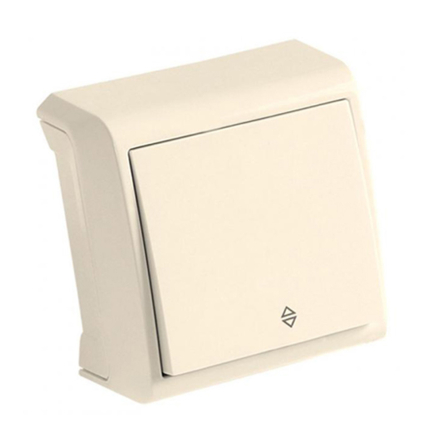 Вимикач 1 кл., прохідний на 2 напрямки, VIKO VERA, 90681204, крем - 1