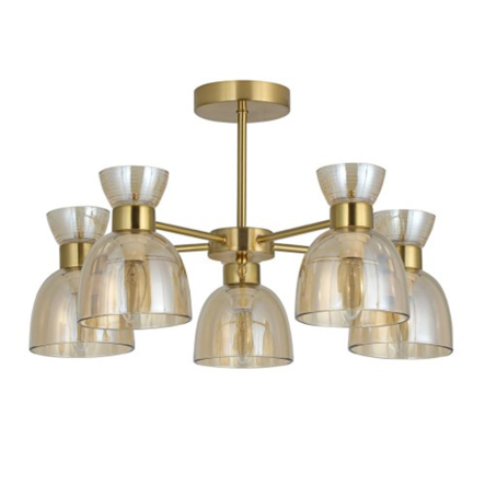 Светильник Ardero BL1250-2ARD MARSEILLE, под лампу E14х5, ⌀545х250 мм, золотой