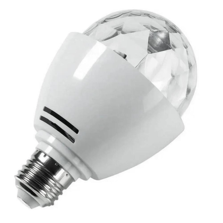 Лампа LED, 3 Вт, RGB, E27, 220 В, Lemanso Супер диско - 1