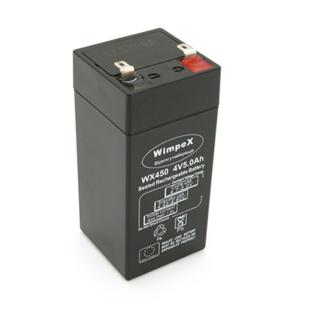 Акумуляторна батарея Wimpex WX450, 4V, 5Ah, (47 x 47 x 100 (105)) 0.440 kg Q30 - 1