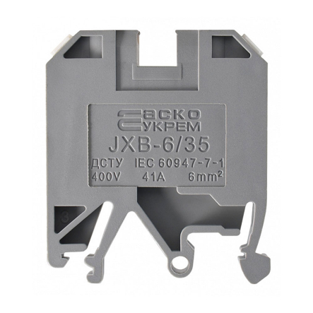 Клемник гвинтовий JXB-6х35 сірий, АСКО-УКРЕМ, A0130010003 - 1