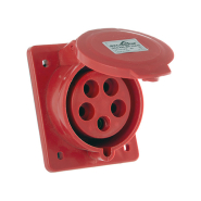 Гнездо врезное АСКО-УКРЕМ, ECO016010012, ECOHOME ГВ 32А/5 3P+N+PE (ECO-425)