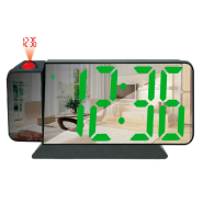 Часы VST-900-4, чёрные с проэкцией, USB