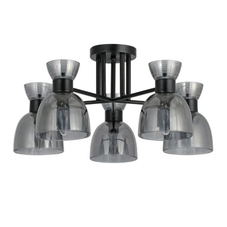 Светильник Ardero BL1250-1ARD MARSEILLE, под лампу E14х5, ⌀545х250 мм, чёрный