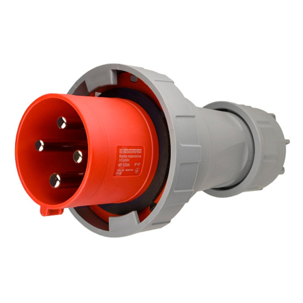 Вилка переносная АСКО-УКРЕМ UCombi 4P, 125А, IP 67, A0080010111 - 1