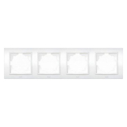 Рамка EL-BI Zena четверна, біла, 500-010200-228