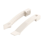 Кабельний затискач під дюбель (саморіз) РР 135мм, білий (10шт) на 8 проводів