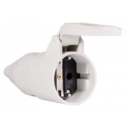 Розетка переносная АСКО-УКРЕМ A0080030009, ГП 16А/2, 220В, 2Р+РЕ, белая