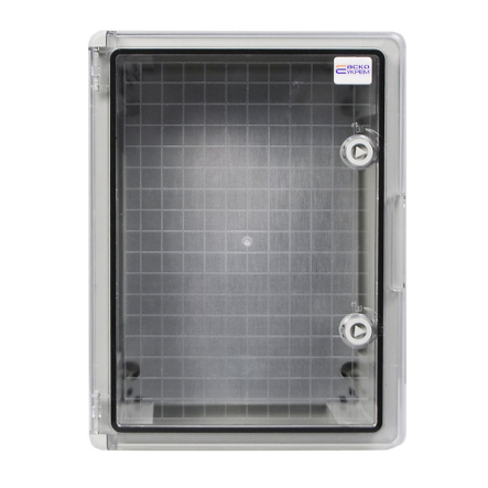 Корпус АБС-пластик АСКО-Укрем, ударостойкий, с монтажной панелью, прозрачные дверки, 30*40*17, ІР65, A0270010027