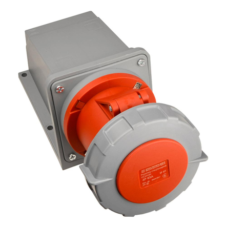 Розетка стационарная АСКО-УКРЕМ UCombi 4P, 63А, IP 67, A0080010150 - 1