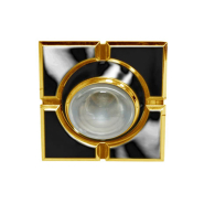 Светильник точечный поворотный Feron 098, MR11, GU5.3, квадрат, черный-золото