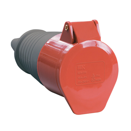 Розетка переносна IEK 225, 3Р+РЕ+N, 32А, 380В, IP44, PSR22-032-5 - 1