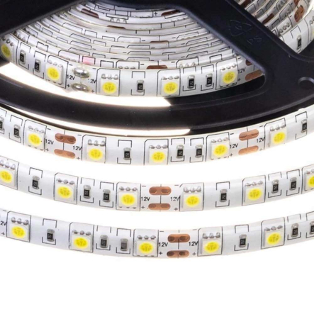 Светодиодная лента белая теплая 12V smd5050 60led/м 14,4W/м IP65 AVT
