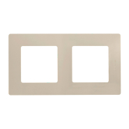 Рамка 2 поста Legrand Etika, 672512, слоновая кость