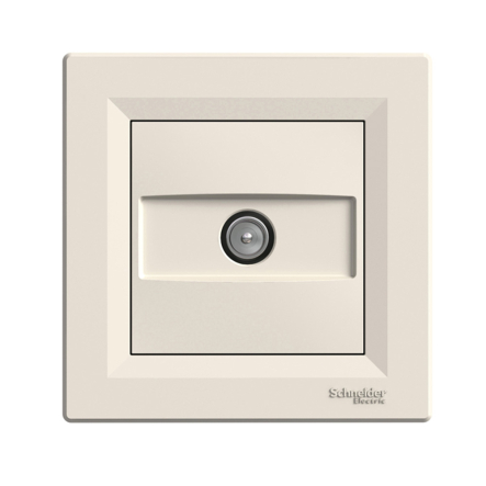 Розетка концевая TV Schneider Electric ASFORA, крем, ЕРН3200123 - 1