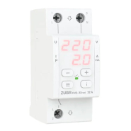 Реле напряжения с контролем тока ZUBR CV2-32 red