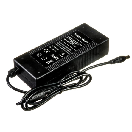 Блок питания пластиковый 12V 10А - 120W со штекером и кабелем 5.5х2.5 мм IP20 AVT