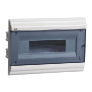 Корпус пластиковый IEK PRIME, ЩРВ-П-12 модулей встраиваемый IP41, 306x210x100мм, MKP82-V-12-41-10