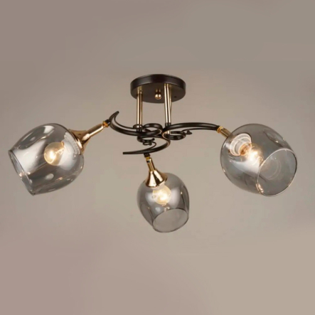 Люстра VALESO V W3009–3 Black+Gold на 3 плафона - 1