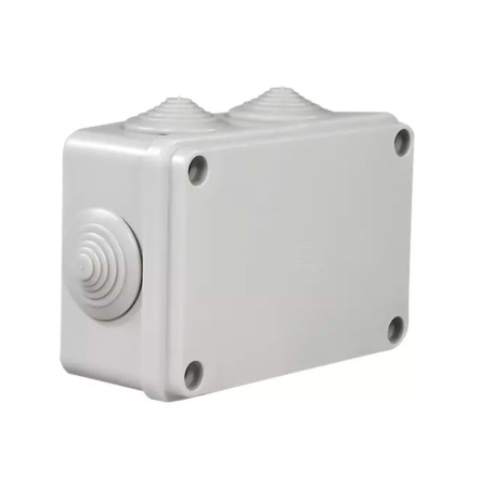 Коробка распределительная PAWBOL S-BOX 206, 120х80х50, IP55, серая, 6 сальников
