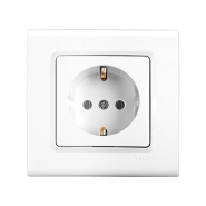 Розетка із заземленням VIKO LINNERA, 90400008, біла