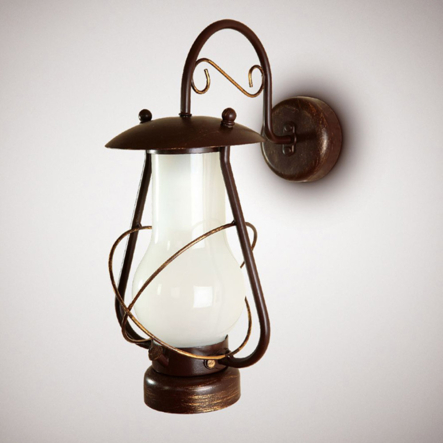 Бра N&B Light "ТАВЕРНА" 9401, 1хЕ27, 240х170х210 мм, коричневий/золото - 1