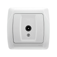 Розетка одинарная TV-спутник 8Дб VIKO CARMEN, 90561086, белый